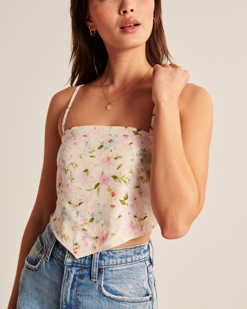Strapless Scarf Top | Abercrombie & Fitch (US)