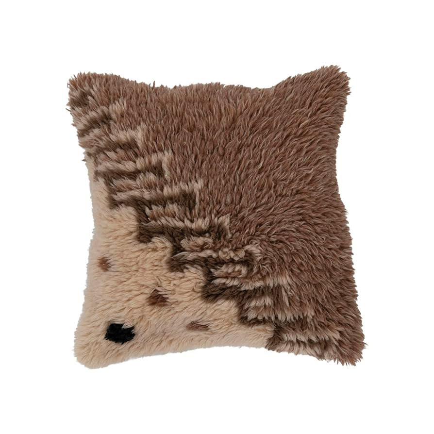 Creative Co-Op New Zealand Wool Tufted Pillow with Geometric Design | Amazon (US)