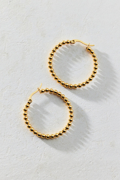 Waterproof Beaded Hoop Earring | Urban Outfitters (US and RoW)