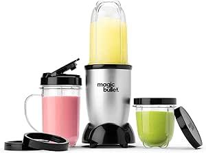 Magic Bullet Blender, Small, Silver, 11 Piece Set | Amazon (US)