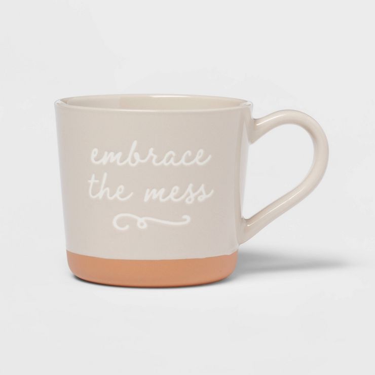 15oz Stoneware Embrace The Mess Mug - Threshold™ | Target