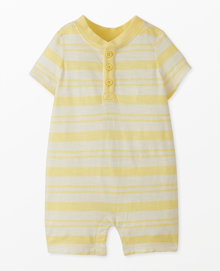 Baby Henley Romper | Hanna Andersson