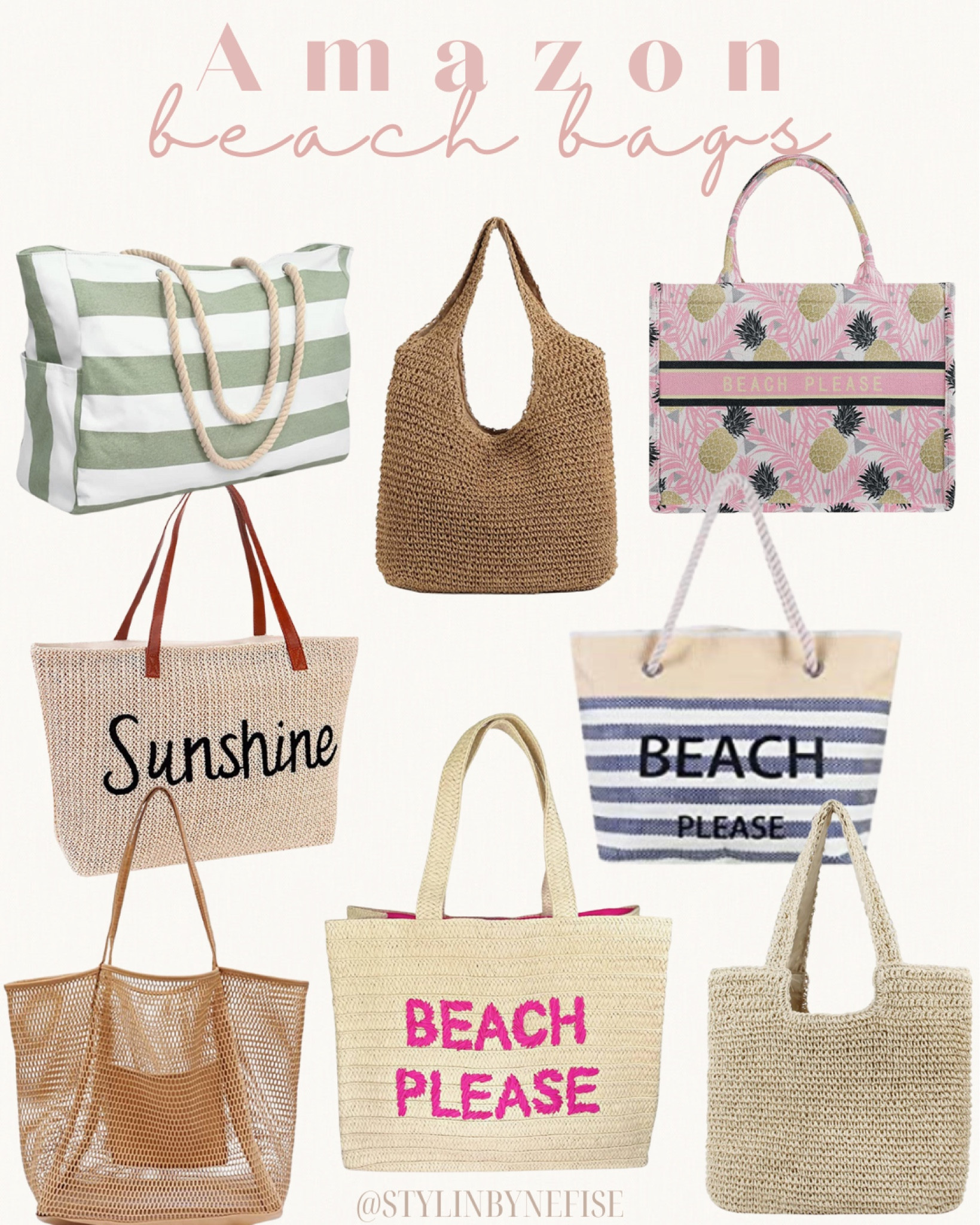 Freie Liebe Straw Beach Bag for Women Summer  