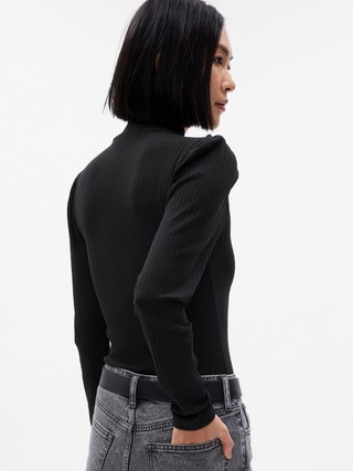 Modern Puff Sleeve Rib T-Shirt | Gap (US)