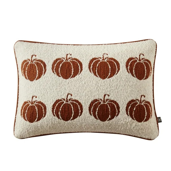 My Texas House 14" x 20" Pumpkin Ivory Jacquard Lumber Decorative Pillow Cover | Walmart (US)