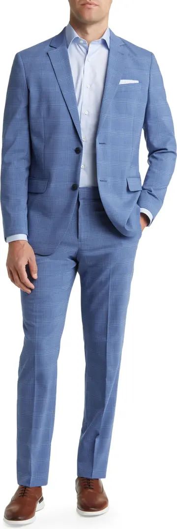Trim Fit Plaid Wool Blend Suit | Nordstrom