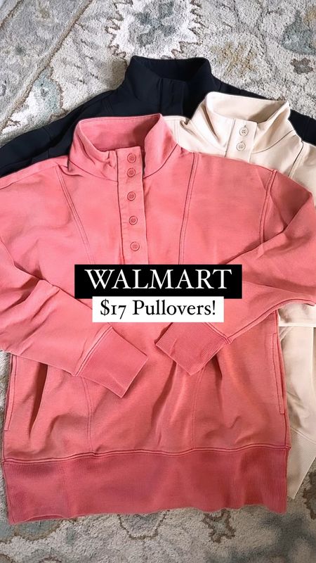 Walmart $17 pullovers run true to size and are such great quality! Jean shorts run small so size up 1! 



#LTKfindsunder50 #LTKover40 #LTKsalealert