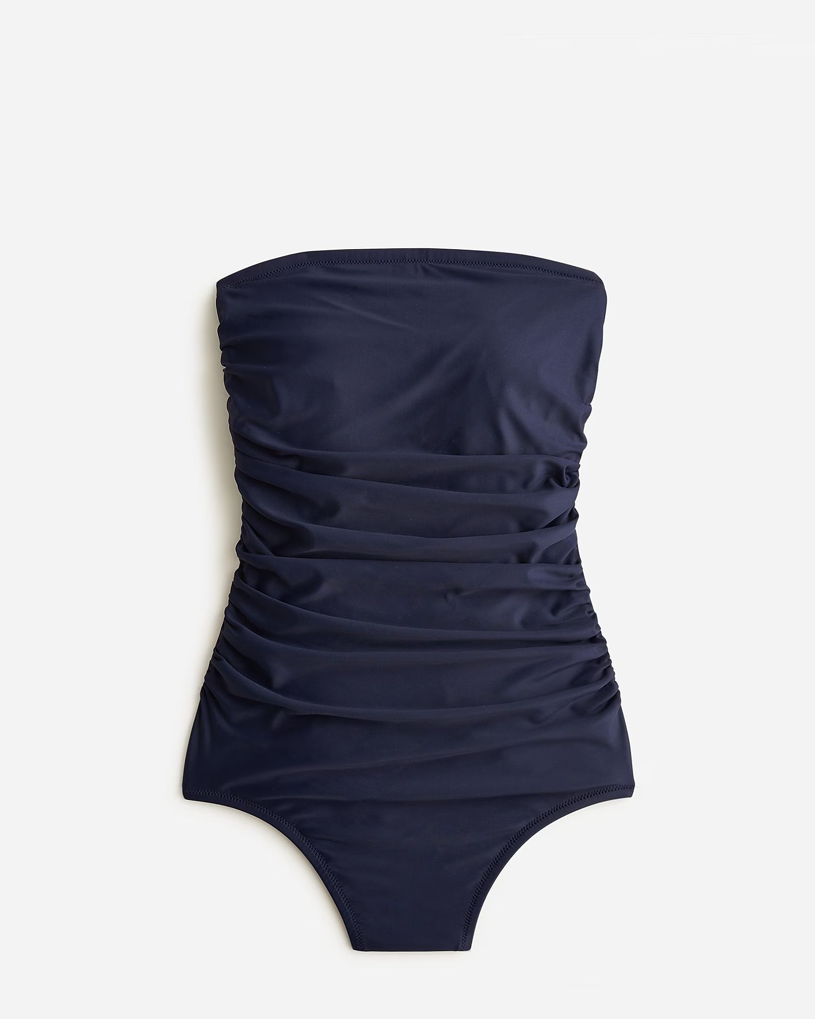 Ruched bandeau one-piece | J.Crew US