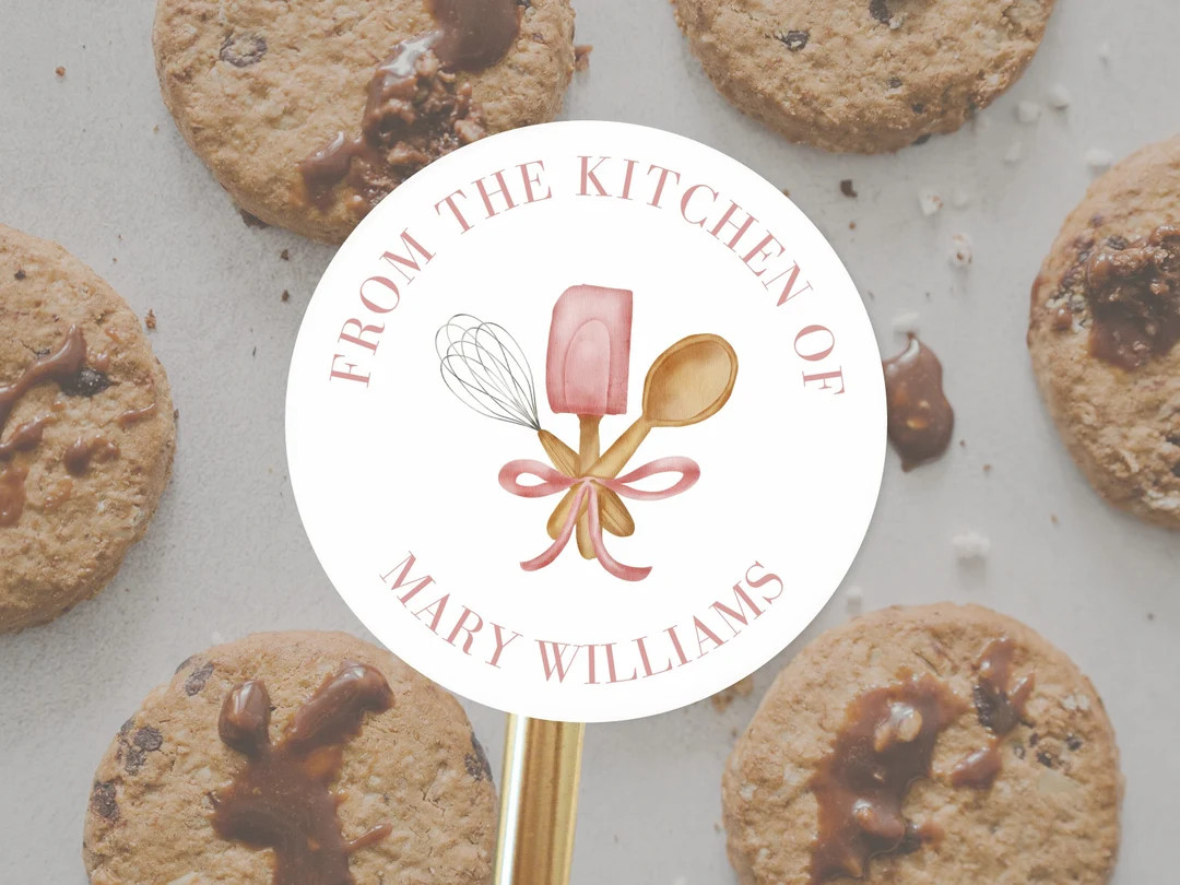 From the Kitchen of Tags Custom Bakery Label Stickers Food Personal Tag Bakery Business Stickers ... | Etsy (US)