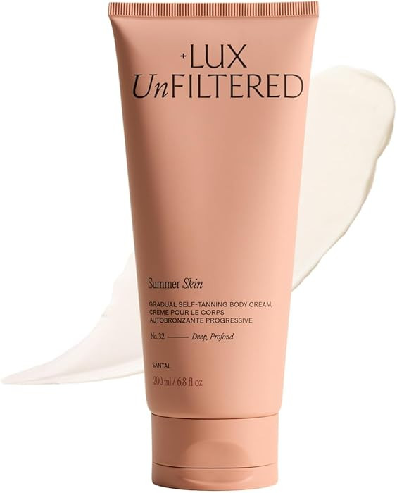 + Lux Unfiltered N\u00b032 Summer Skin Deep Gradual Self Tanner, Hydrating Self Tanning Lotion - ... | Amazon (US)