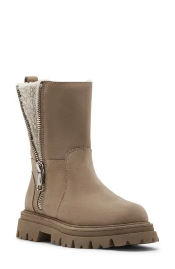 Blondo Burnout Waterproof Boot in Almond Suede at Nordstrom Rack, Size 10 | Nordstrom Rack