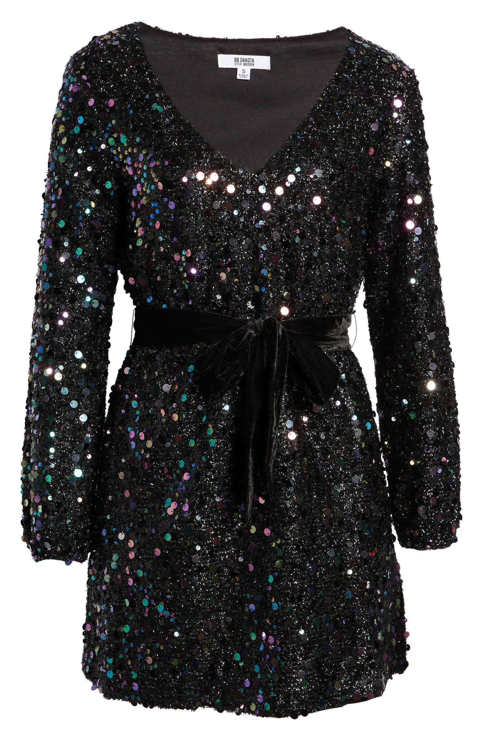 BB Dakota by Steve Madden Marquis Sequin Long Sleeve Dress | Nordstrom | Nordstrom
