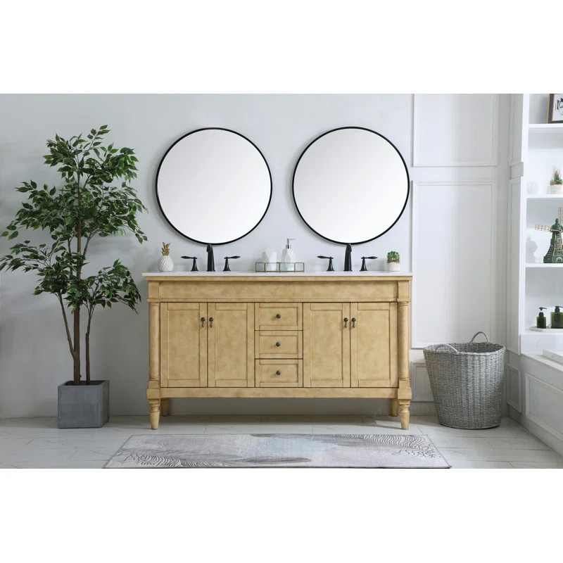 Deina 60" Double Bathroom Vanity Set | Wayfair Professional
