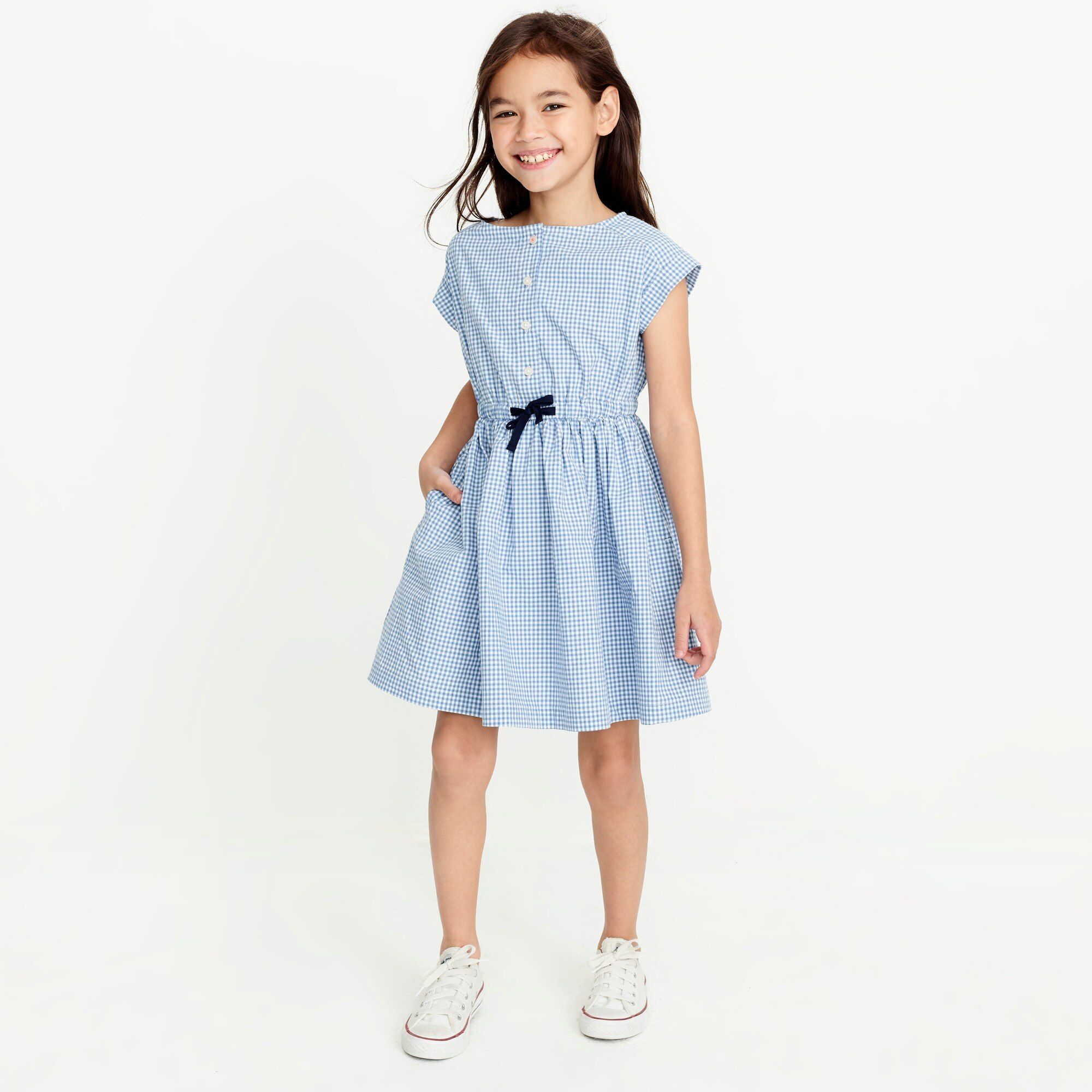 https://factory.jcrew.com/p/girls-clothing/skirts_dresses/dresses/girls-shortsleeve-gingham-shirt-dr | J.Crew Factory