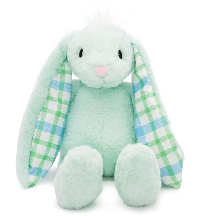 Plushible Green Plaid Eared Bunny | Target