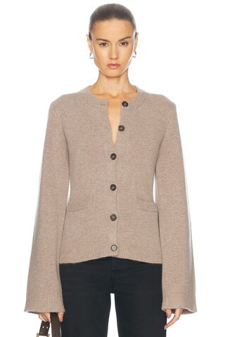 Jenni Kayne Cooper Cardigan in Taupe | FWRD | FWRD 