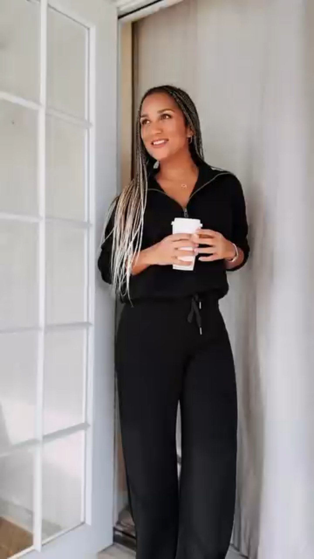 It’s the viral AirEssentials set from @Spanx – so lightweight, buttery soft and comfy, you’ll forget you’re even wearing it! 🖤 

This is my new go-to for all-day chic and elevated casual vibes, and I guarantee if you put it on, it’ll be yours, too! 🖤 #SpanxPartner #spanxstyle 

Jogger set, Black set, Spanx set, Wide leg pants, Zipper pullover, travel set, elevated casual, travel outfits, airport looks, #miamiinfluencer #miamiblogger #fallfashion #fallstyleinspo #spanxactivewear

#LTKootd #LTKOver40 #LTKgrwm