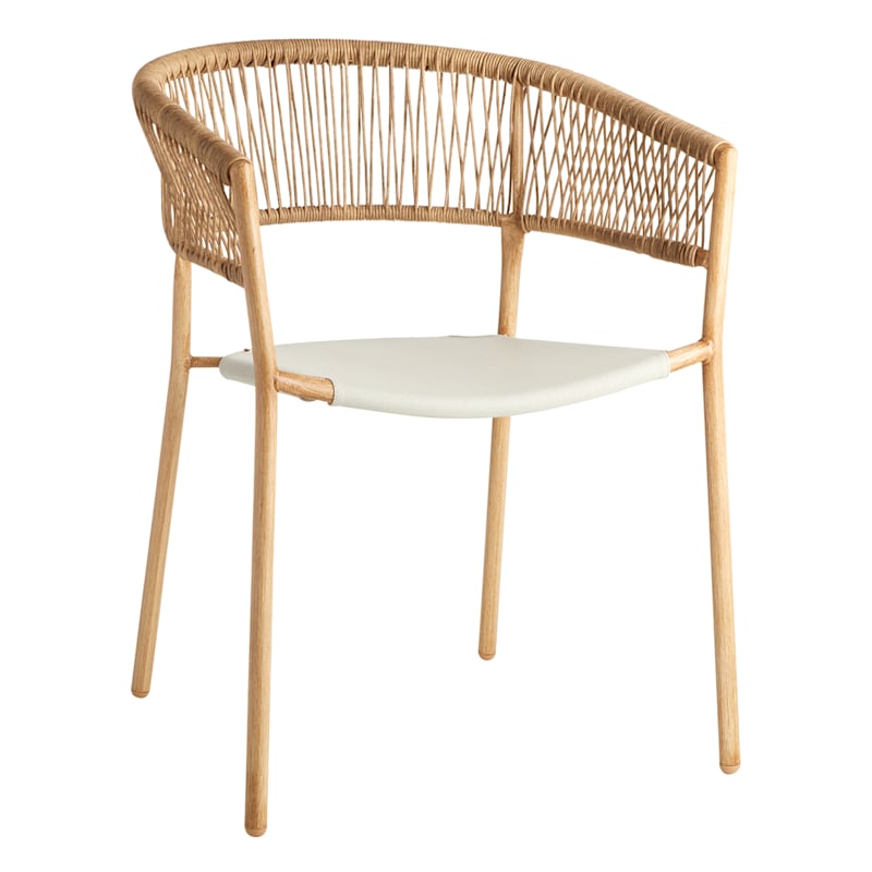 Crosby St. Brody Wicker Outdoor Chair, Natural | At Home