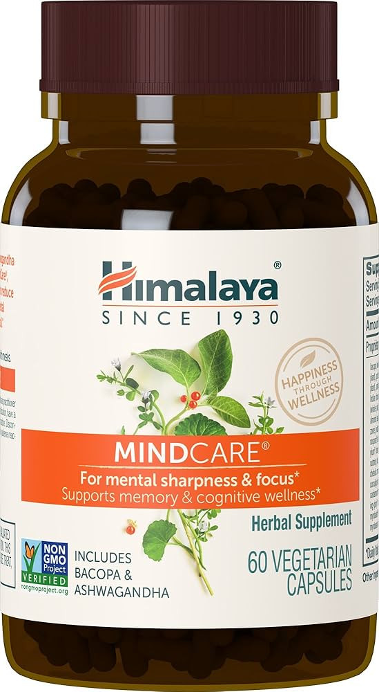 Himalaya MindCare, Nootropic Brain Supplement Booster for Mental Sharpness, Focus, Memory & Cogni... | Amazon (US)