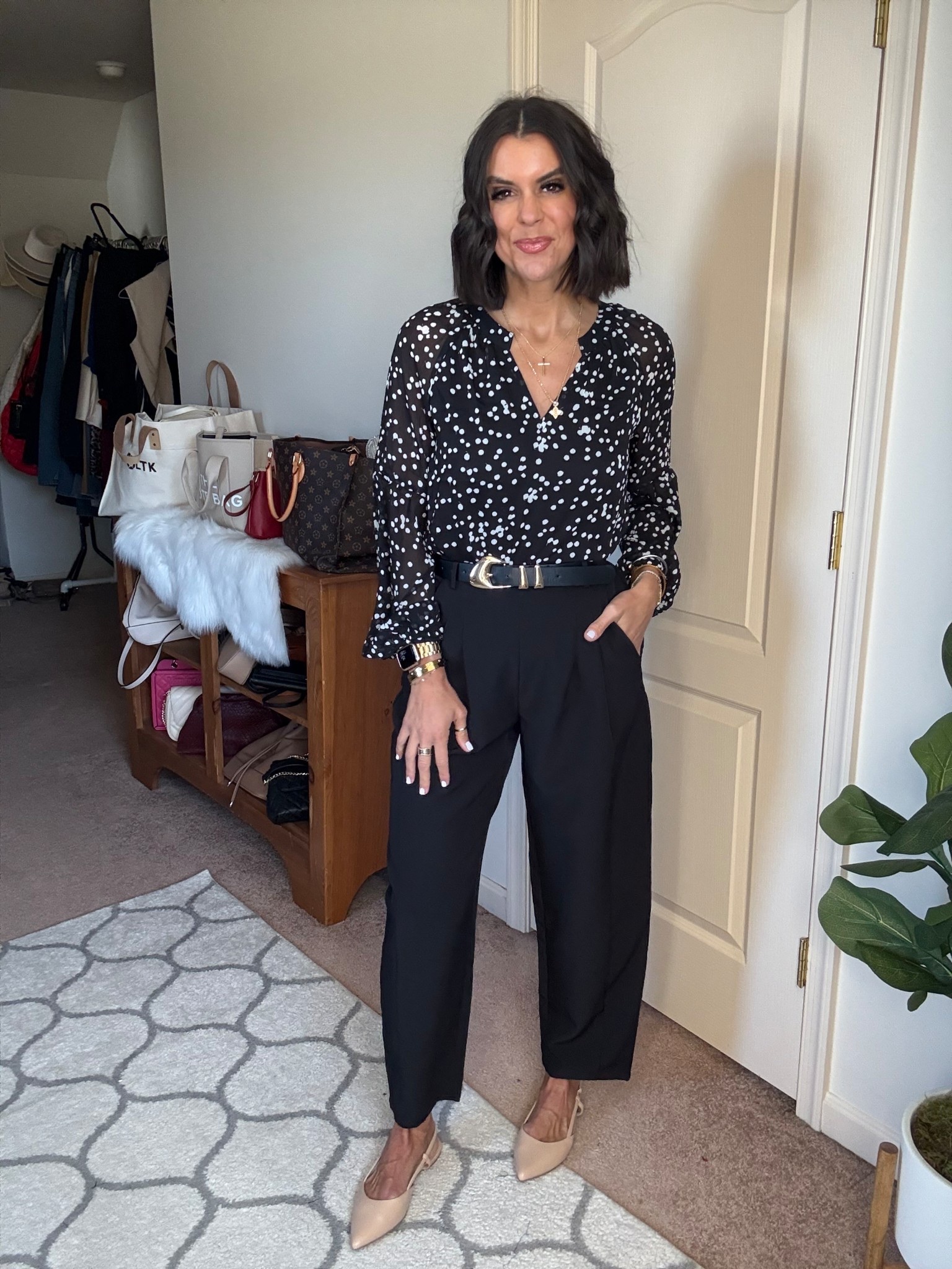 Size small in dress and pants