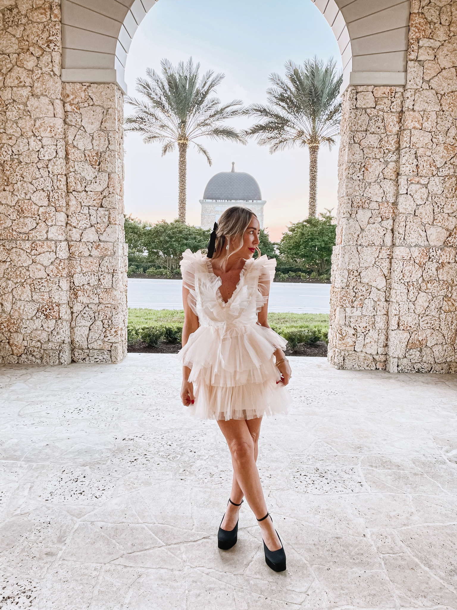 The perfect little holiday dress! Frills and fab! 

#LTKunder100 #LTKSeasonal #LTKHoliday