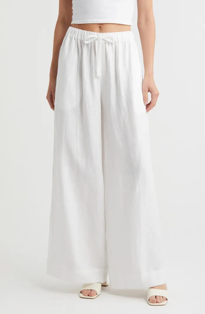 Conigli Wide Leg Linen Pants | Nordstrom