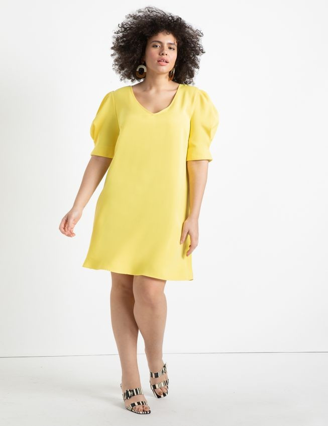 Puff Sleeve Tee Dress | Eloquii