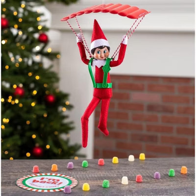 The Elf On The Shelf Glide-and-Go Accessory, Includes Parachute, Candy Cane Cable, Landing Pad (Elf Not Included) | Target