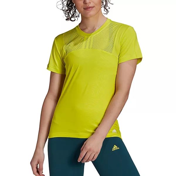 Women's adidas x Zoe Saldana Collection Mesh Panel Tee | Kohl's