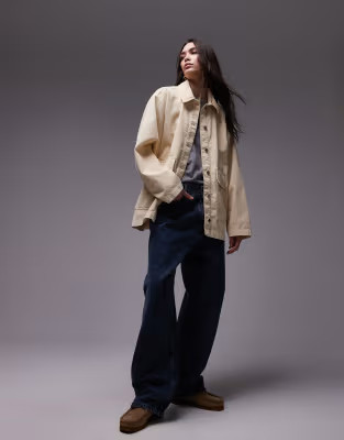 Topshop cord jacket in ecru | ASOS | ASOS (Global)