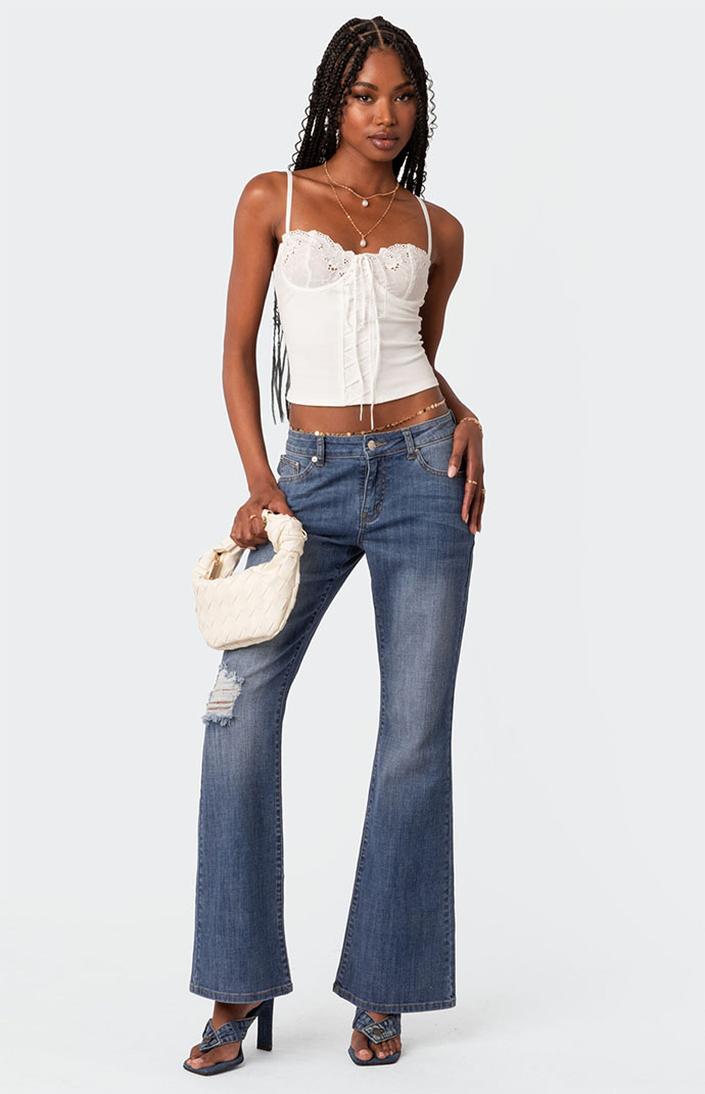 Edikted Fairygirl Cupped Lace Up Corset | PacSun