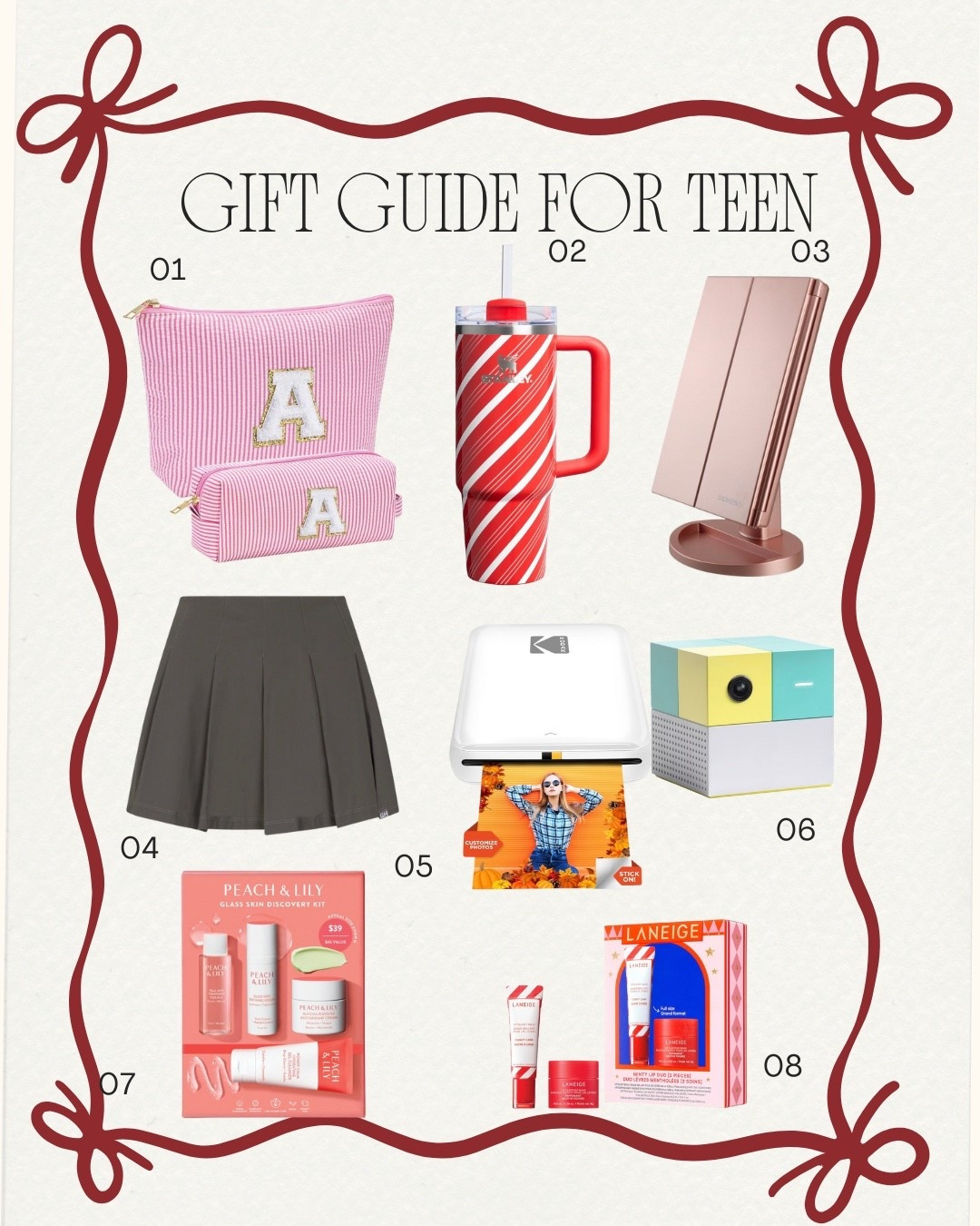 Teen gift guide ready to shop! 🎁✨ From cozy fashion finds and trending beauty must-haves to the latest tech and accessories, these picks are guaranteed to make any teen smile this holiday season. Perfect for gifting or adding to their wishlist — shop all my teen favorites now! 💕 #TeenGiftGuide #HolidayGifts #LTKHoliday

teen gift guide, best teen gifts 2025, holiday gift ideas for teens, trending teen presents, cool teen tech gifts, cozy teen fashion, teen skincare products, teen lifestyle favorites, gifts for teenage girls, gifts for teenage boys, TikTok teen gift ideas, holiday shopping for teens, affordable teen presents, stylish teen must-haves, Christmas gifts for teens, teen wishlist ideas, best teen holiday picks, teen trending products 2025, gifts under $50 for teens, teen influencer gift guide.

#LTKFamily #LTKFindsUnder100 #LTKGiftGuide