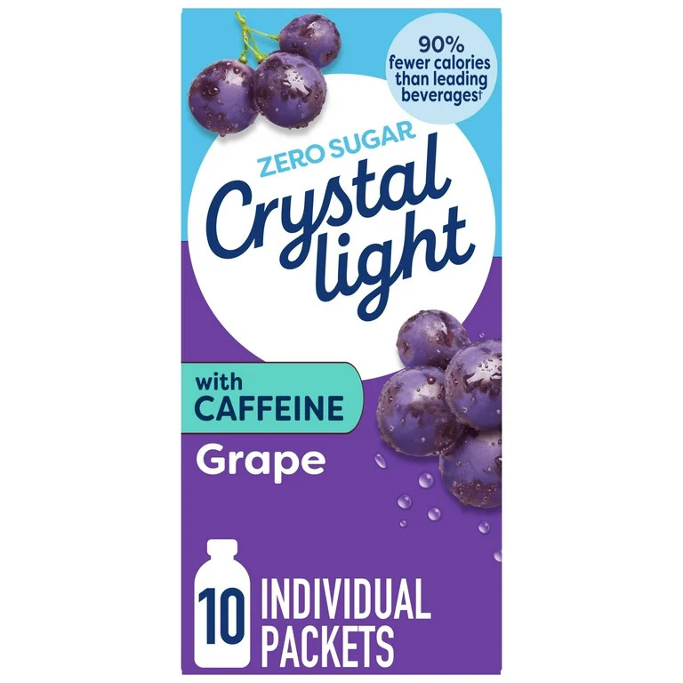 Crystal Light Drink Mix with Caffeine, 10 Packets, for Convenient On-the-Go Flavorful Hydration, ... | Walmart (US)