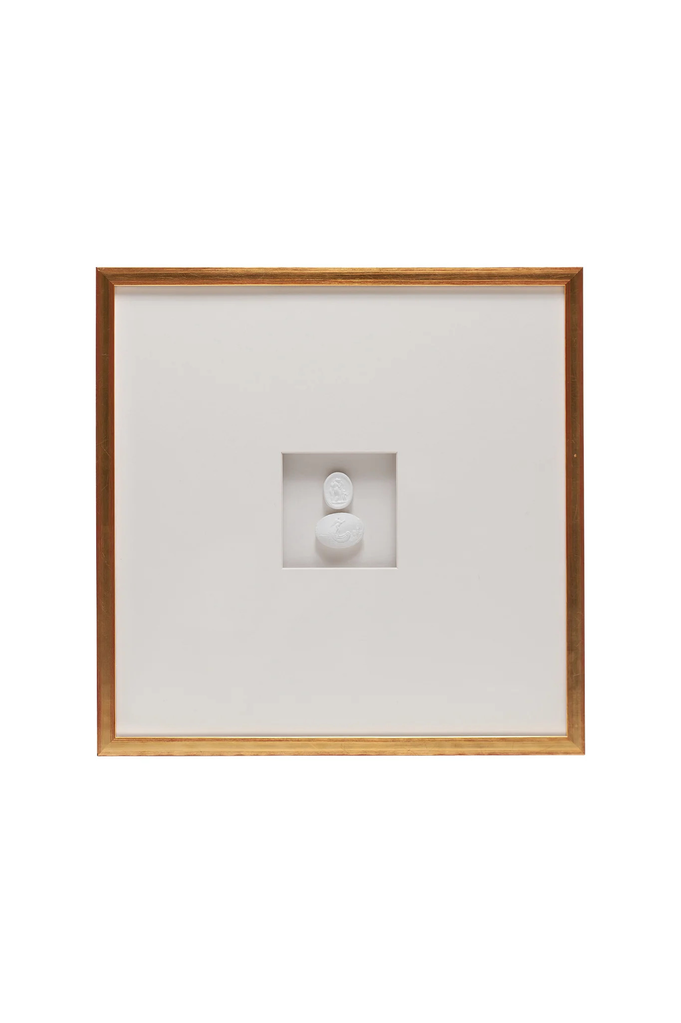 Double Framed Intaglio, White on White | Paloma & Co.