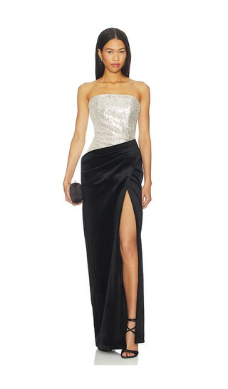Nadine Merabi Samantha Black Dress in Black. - size 12/XL | Revolve Clothing (Global)