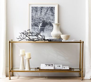 Everson Glass Console Table (58.5") | Pottery Barn (US)