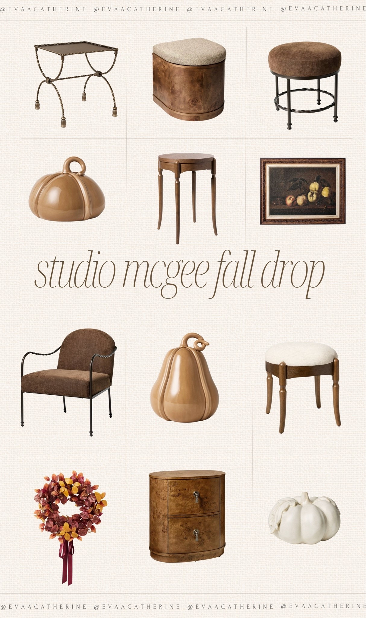 Studio McGee’s fall collection might be one of my favorites yet. 🍂 The rich wood tones, sculptural furniture, vintage-inspired artwork, and subtle fall accents are the perfect mix of cozy and timeless. I rounded up everything currently in my cart if you’re looking to add a few elevated pieces for the season without going over the top.

#StudioMcGee #FallDecor #LTKHome #NeutralDecor #HomeInspiration

#LTKHome