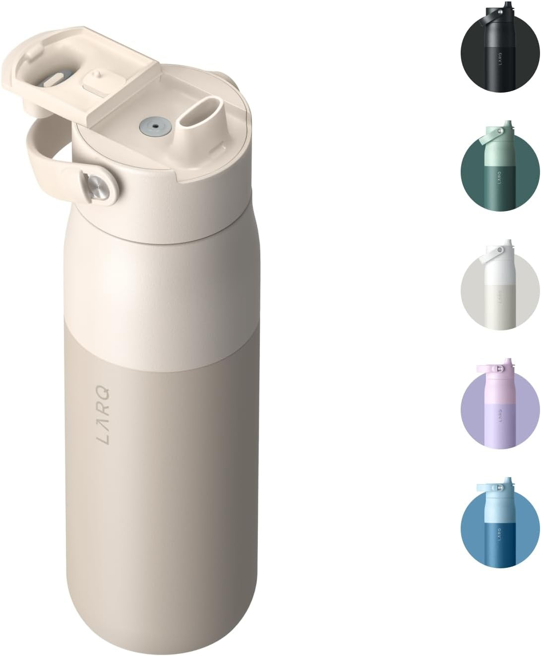 LARQ Bottle Swig Top 23oz - Insulated Stainless Steel Water Bottle with Built-in Silicone Handle ... | Amazon (UK)