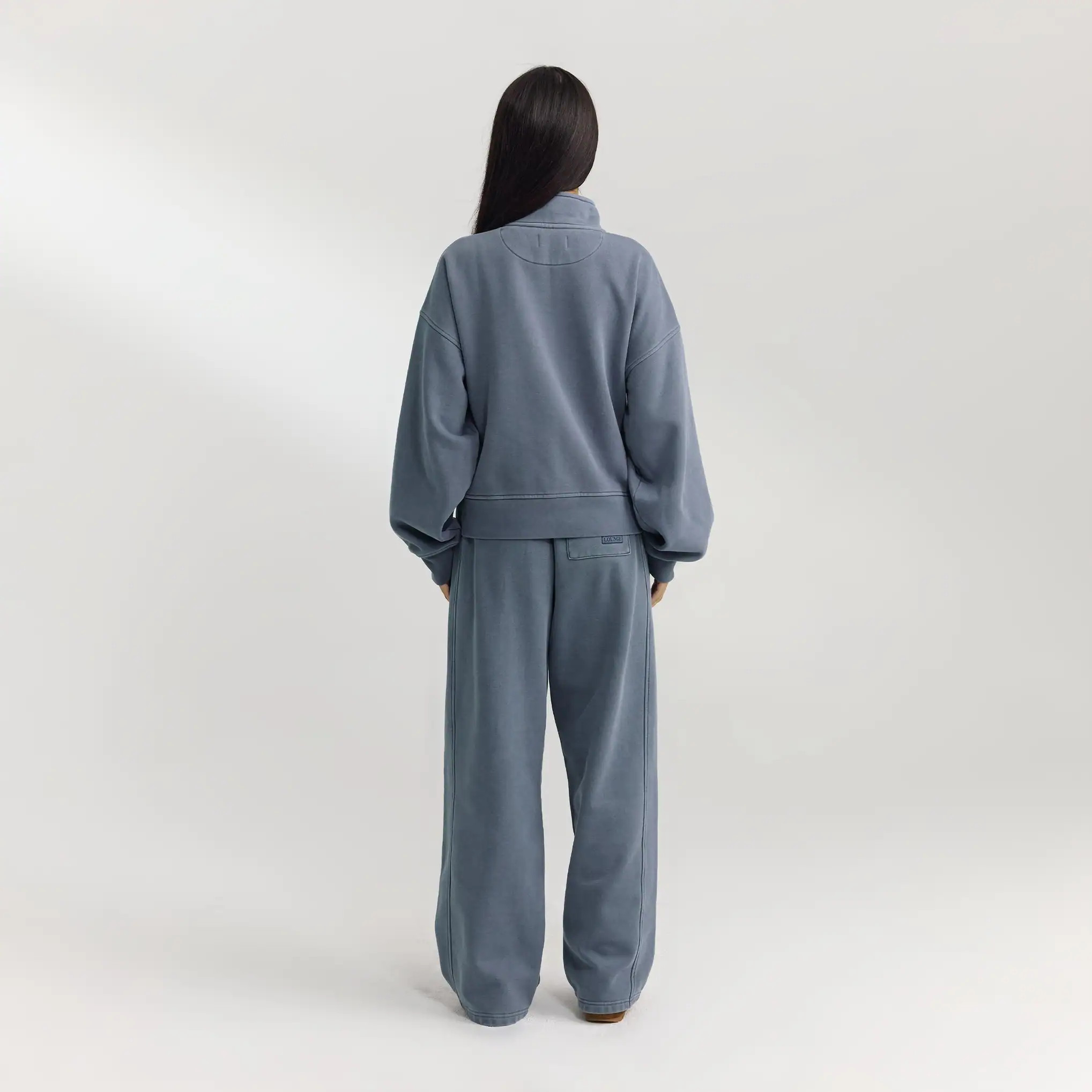 Straight-Leg Joggers - Washed Blue | Lounge (UK)