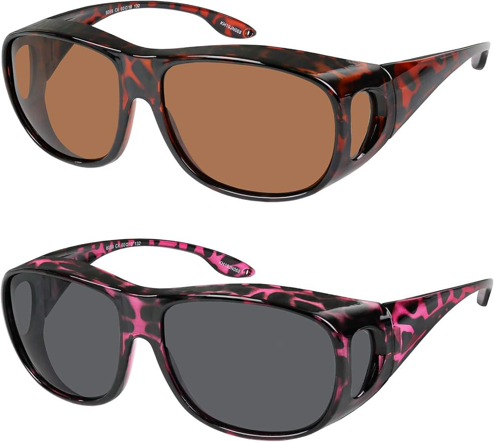 Fit Over Wrap Sunglasses Polarized Lens Wear Over Eyeglasses 100% UV Protection for Men and Women | Amazon (US)