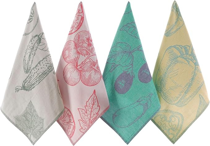 sea me at home Dish Towels for Kitchen, Jacquard Tea Towel Set, Stylish and Functional, A Great G... | Amazon (US)