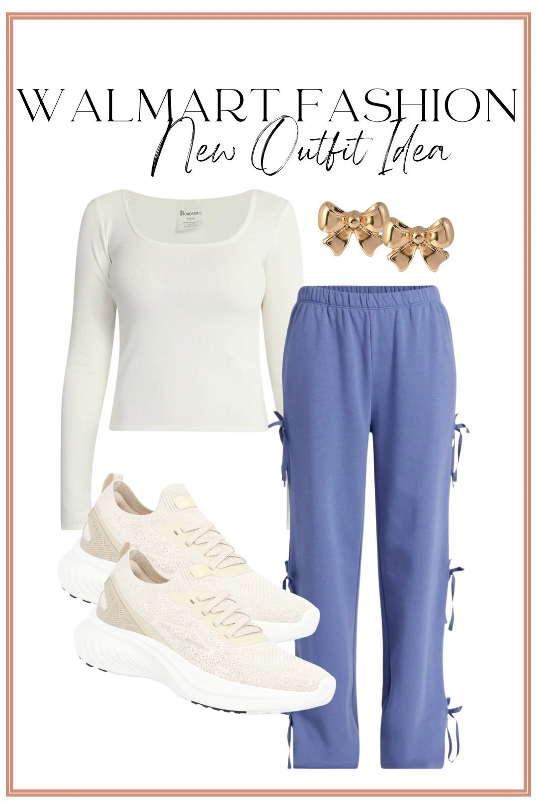 These new Walmart sweatpants are SO cute 🤍🎀 The side bow detail takes this comfy look to a whole new level!

These Walmart bow sweatpants are soft, cozy, and still feel elevated thanks to the feminine tie-side bow detail. Styled here with a classic long-sleeve top, neutral sneakers, and gold bow earrings for the perfect cute athleisure outfit. Ideal for everyday wear, lounging, school drop-off, travel days, or casual errands.

If you love comfortable outfits with feminine details, Walmart athleisure finds, or affordable sweatpants that don’t look sloppy, these are a must-have. They’re easy to style, flattering, and budget-friendly — exactly what we love about Walmart fashion.

✨ New Walmart arrival
✨ Adorable bow detail
✨ Soft + comfortable fit
✨ Perfect everyday athleisure

Linked in LTK and available now at Walmart 🤍

#WalmartFashion #WalmartFinds #WalmartAthleisure #BowDetail #CuteSweatpants #AffordableFashion #EverydayOutfits #CasualStyle #BudgetFriendlyStyle #MomLifeStyle