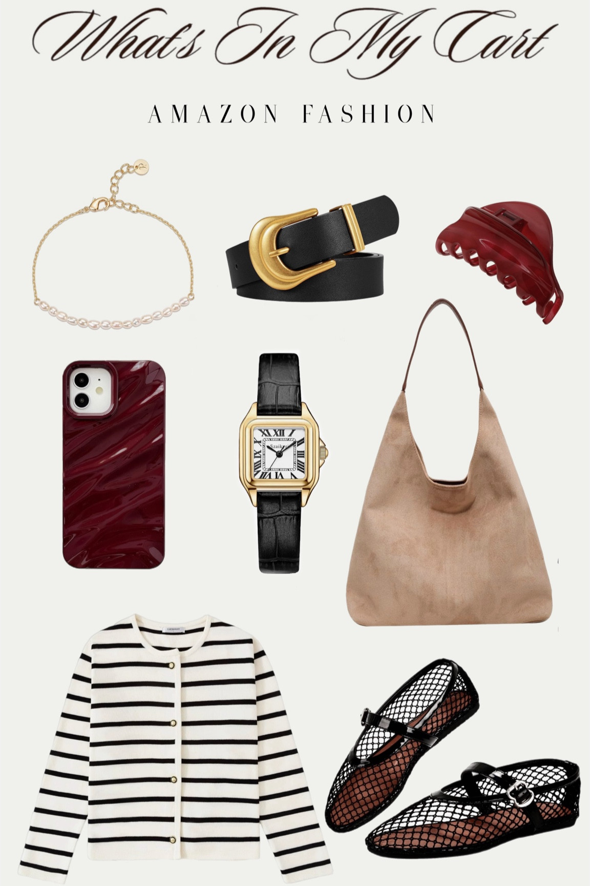 What’s in my cart | Amazon fall fashion 

mesh flats, suede bag, striped cardigan, 

#LTKStyleTip #LTKFindsUnder100 #LTKSeasonal