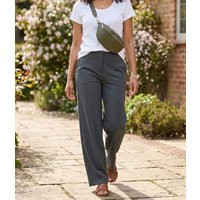 Grey Wide Leg Jersey Trousers  Size 16S | Highstreet Outlet