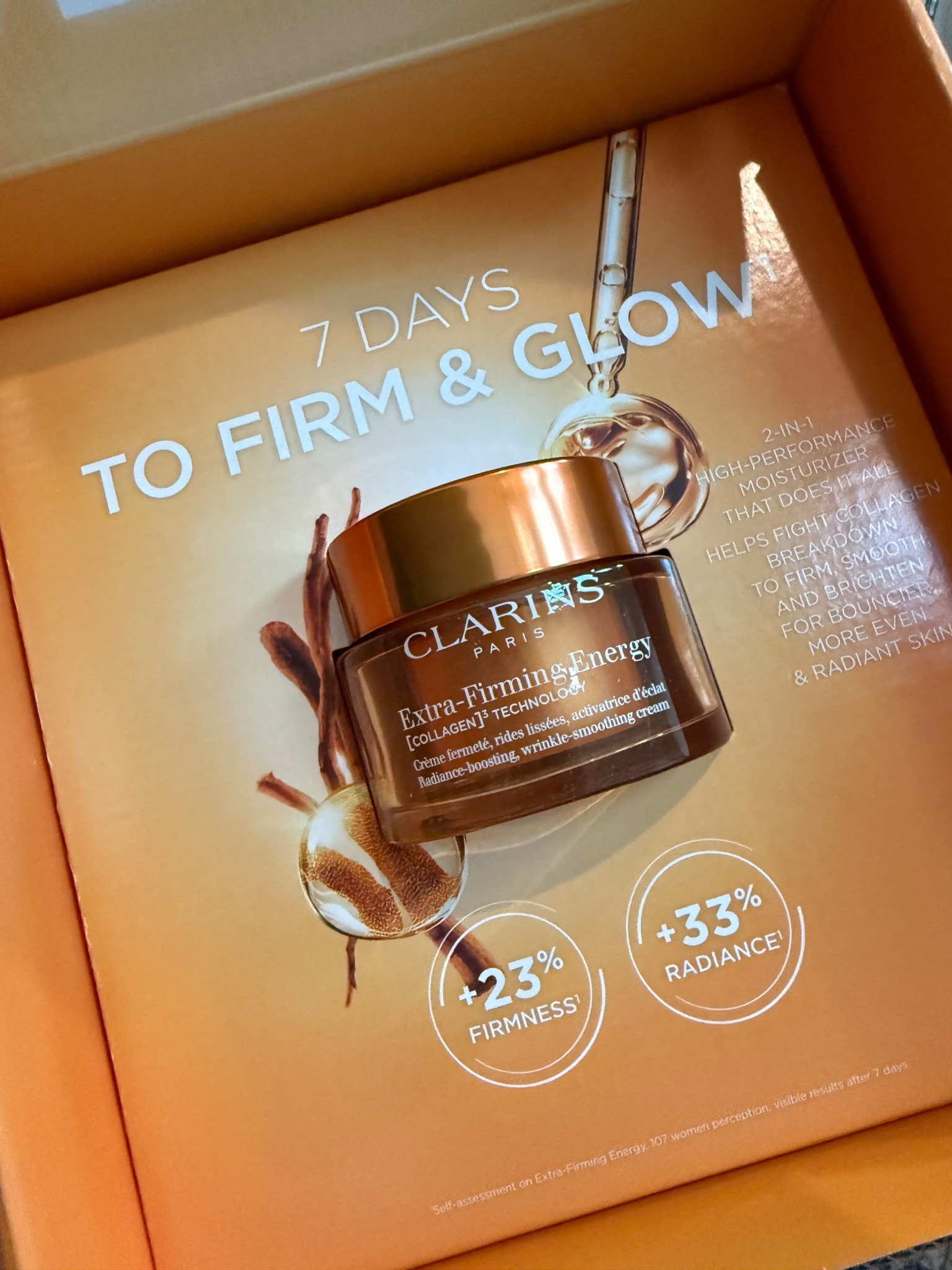 Clarins extra firm bounce and glow

#LTKselfcare #LTKmorningroutine