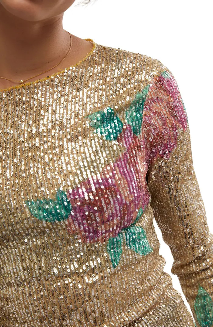 Free People Gold Rush Sequin Top | Nordstromrack | Nordstrom Rack