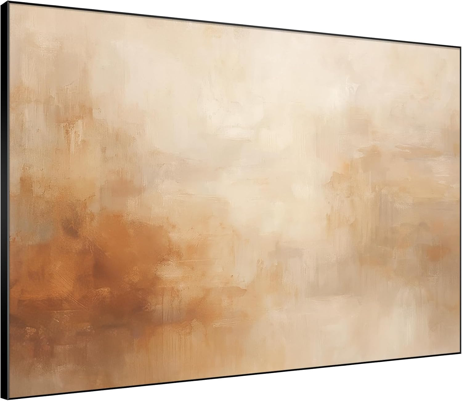 SIGNWIN 60"x72" Extra Large Framed Wall Art Beige Abstract Minimalist Neutral Illustration for Home Living Room Bedroom Decor (Frame Assembly Required) | Amazon (US)