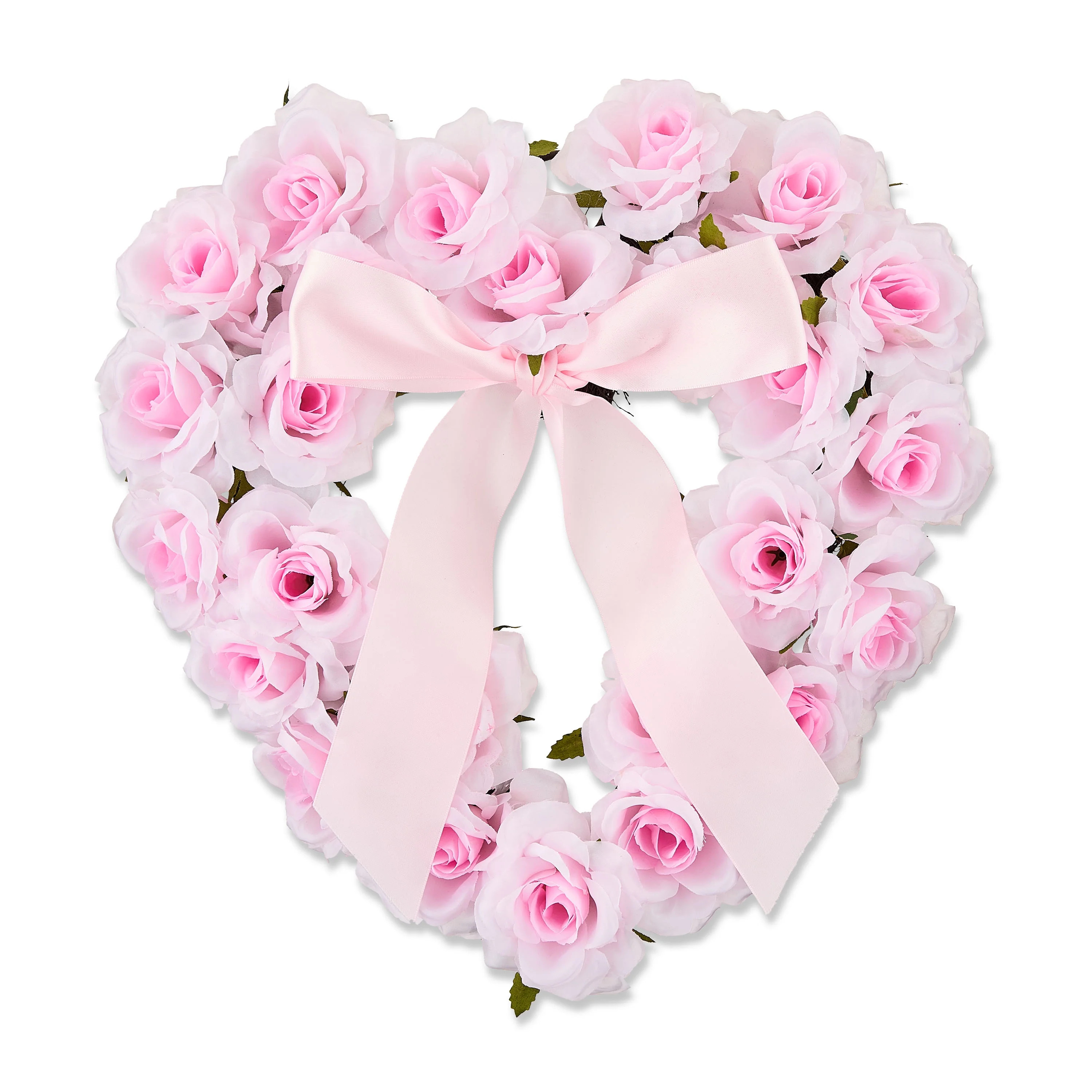 Rose Wreath, Pink, 16", Valentine's Day by Way To Celebrate | Walmart (US)
