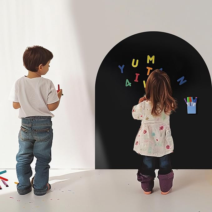 Arch Magnetic Wall Decal for Kids, 40 x 32 Upgraded Self-Adhesive Magnetic Chalkboard for Wall, M... | Amazon (US)