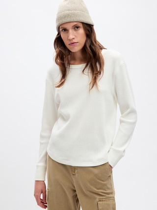 Waffle Crewneck T-Shirt | Gap (US)